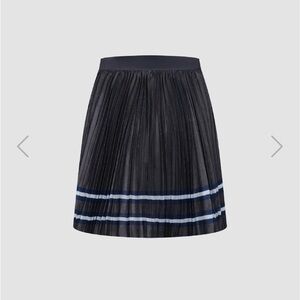 Pleated Mini A Line Skirt